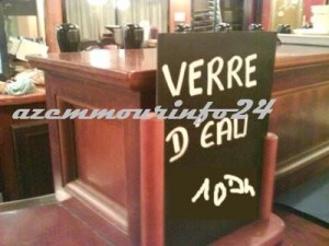 eau-payante  Verre d'eau 10 dh