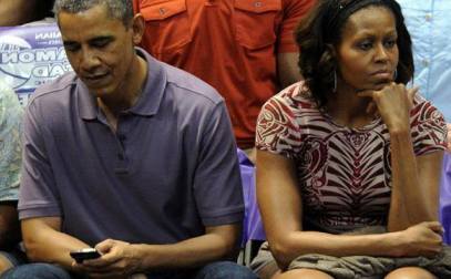 الرئيس الأمريكي باراك أوباما وزوجته ميشال يستعدان للطلاق