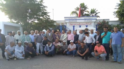 دموع وكلمات مؤثرة في حفل توديع قائد سيدي علي بنحمدوش المغادر واستقبال للقائد الجديد