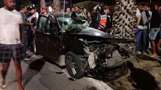 حادثة سير مفجعة على مستوى شارع ابن باديس بمدينة الجديدة