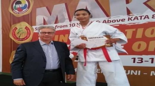 فاطمة الزهراء لكصير تهدي المغرب الميدالية الذهبية