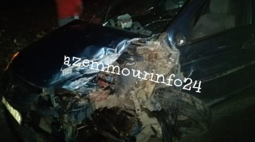 حادثة سير على مشارف مركز سيدي علي بن حمدوش