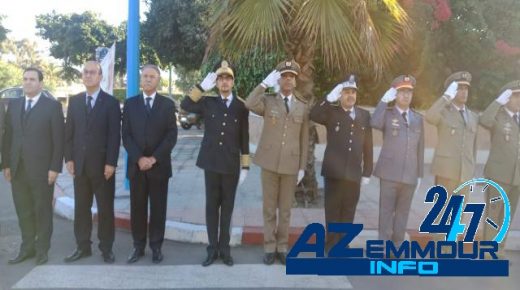 بالصور : عامل إقليم الجديدة يترأس مراسيم تحية العلم الوطني في الذكرى الـ 64 لعيـد الاستقلال المجيد