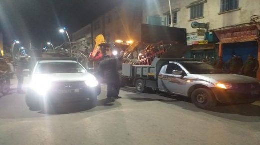 حملة ليلية ضد الباعة الجائلين قرب قباضة أزمور