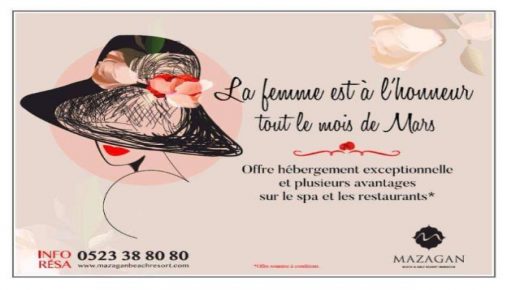 Vendredi 28 Février 2020 : Parce qu’elles le valent bien, Mazagan Beach & Golf Resort met les femmes à l’honneur durant tout le mois de Mars.