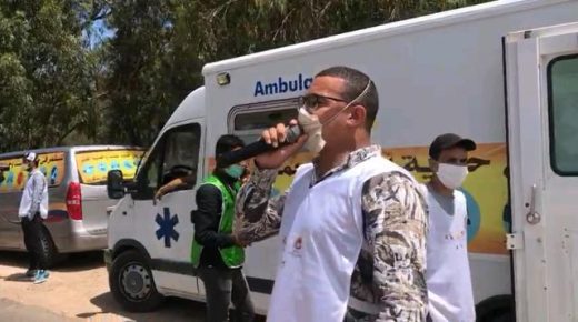 قافلة تحسيسية ضد فيروس كورونا تحت شعار ” لنستمر جميعا في حماية أنفسنا وحماية الغير “