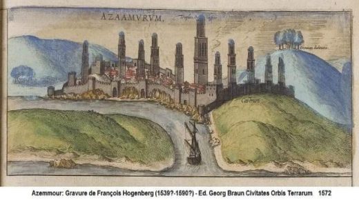 صورة لمدينة أزمور تعود للقرن 16م