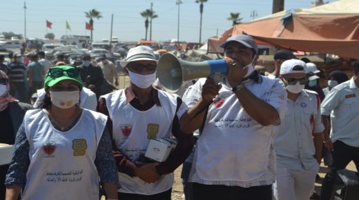 اتحاد الصحفيين الرياضيين المغاربة في حملة تحسيسية بحد السوالم
