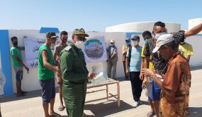 قافلة للتحسيس لجمعية ام الربيع للبيئة والتنمية بتنسيق مع السلطات المحلية الشراكة مع جماعة الحوزية للوقاية من فيروس كورونا