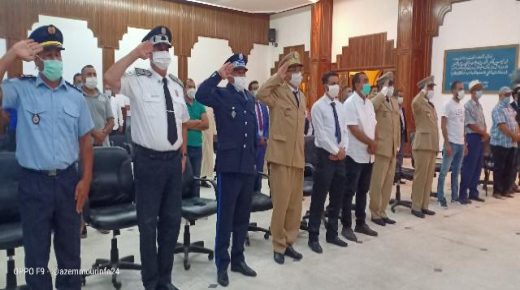 بلدية ازمور.الانصات للخطاب الملكي السامي بمناسبة ثورة الملك والشعب.