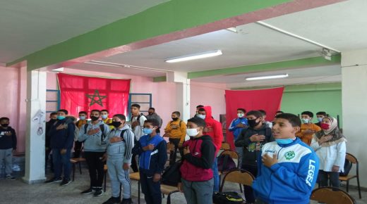 ثانوية للاحسناء الإعدادية بازمور تخلد الذكرى الخامسة والاربعين للمسيرة الخضراء المظفرة