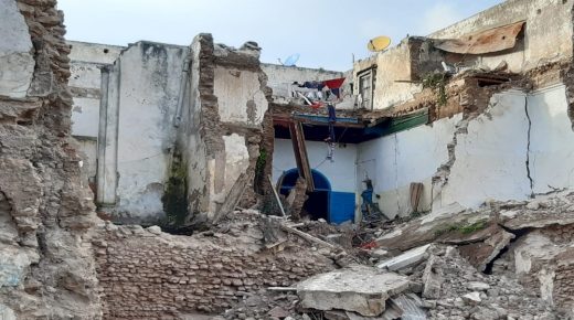 انهيار منزل آيل للسقوط في المدينة القديمة بأزمور
