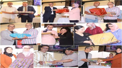 الثانوية الإعدادية حمان الفطواكي بسيدي بنور تكرم كوكبة  من الأطر التربوية والإدارية في حفل بهيج