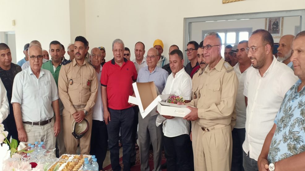 سيدي علي بن حمدوش : حفل توديع و تكريم رئيس دائرة ازمور