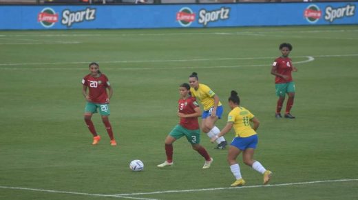 منتخب الاناث لأقل من 17 سنة ينهزم بشرف أمام بطل العالم ، البرازيل في أولى مبارياته بالهند