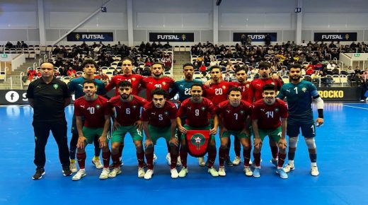 المنتخب الوطني لكرة القدم داخل القاعة لاقل من 23 سنة يواجه إيطاليا بمدينة القنيطرة