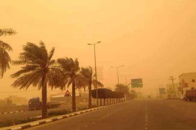موجة حر وهبات رياح قوية مع تطاير محلي للغبار ما بين يوم الاثنين والجمعة المقبل بعدد من مناطق المملكة