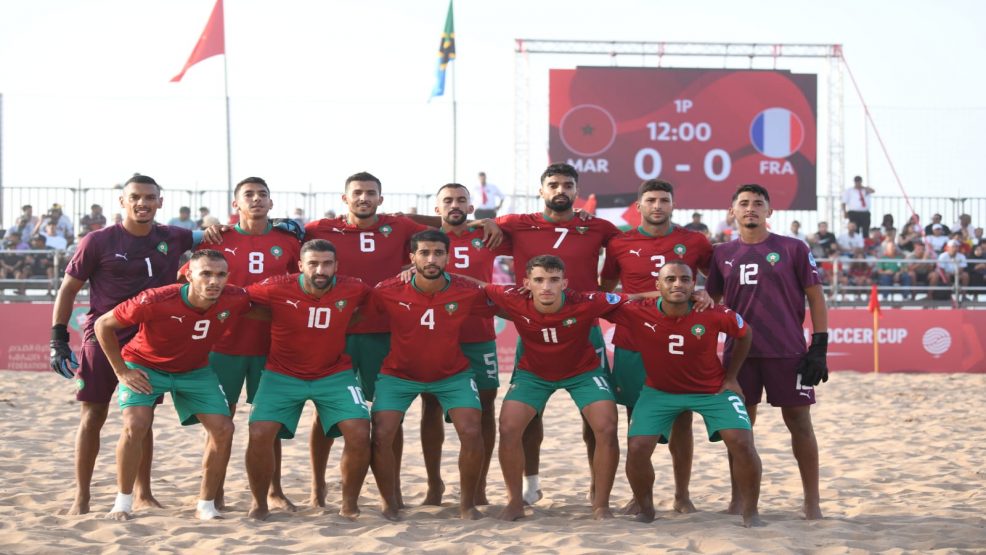 المنتخب الوطني لكرة القدم الشاطئية يفوز بكاس الدار البيضاء الدولي