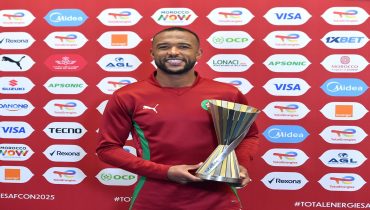 الكاف تختار المغربي أيوب الكعبي احسن لاعب في لقاء المغرب وزامبيا