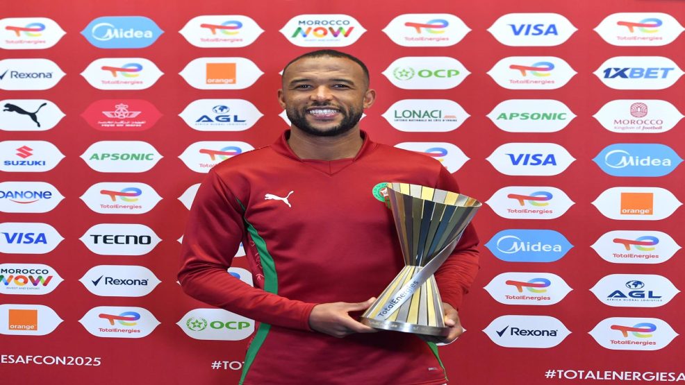 الكاف تختار المغربي أيوب الكعبي احسن لاعب في لقاء المغرب وزامبيا
