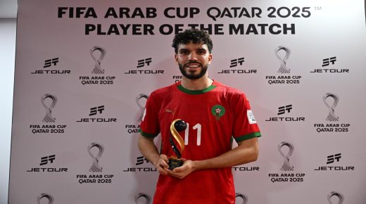 المغربي وليد أزرو احسن لاعب في لقاء المنتخب الرديف وسوريا