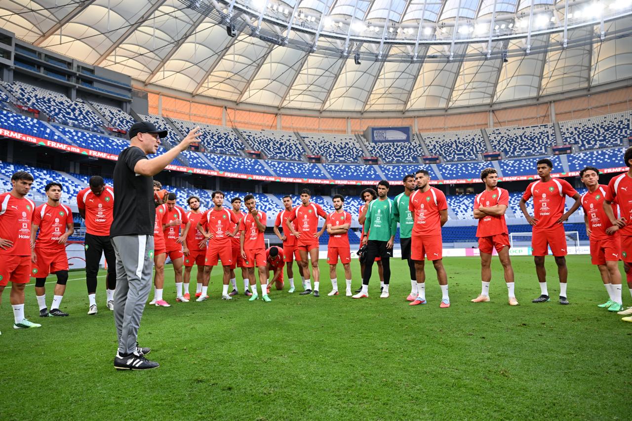 المنتخب الوطني ينهي استعداداته للمباراة الودية أمام مالي
